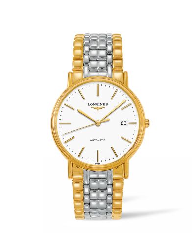 Longines Presence 38.5 Automatic PVD Gold / White / Bracelet L4.921.2.12.7