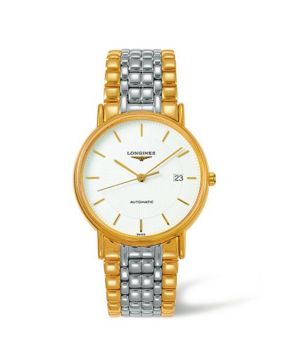 Longines Presence 38.5 Automatic PVD Gold / White / Bracelet L4.921.2.18.7