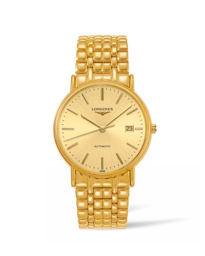 Longines Presence 38.5 Automatic PVD Gold / Champagne / Bracelet L4.921.2.32.8