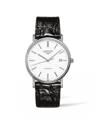 Longines Presence 38.5 Automatic Stainless Steel / White / Strap L4.921.4.12.2