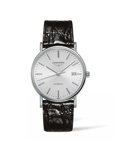 Longines Presence 38.5 Automatic Stainless Steel / Silver / Strap L4.921.4.72.2