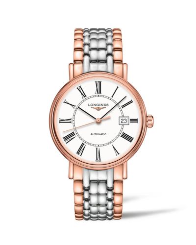 Longines Presence 40 Automatic PVD Red / White - Roman / Bracelet L4.922.1.11.7