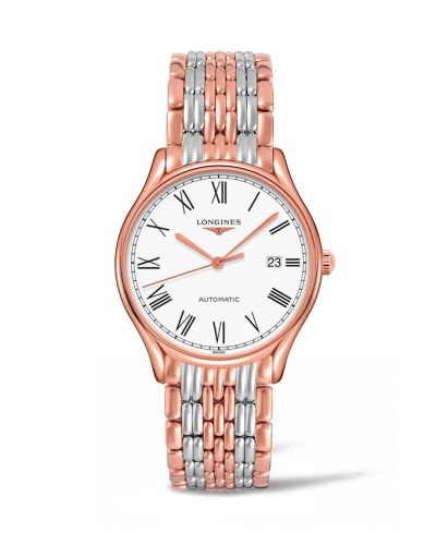 Longines Lyre 38.5 Automatic PVD Red / White - Roman / Bracelet L4.960.1.11.7