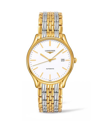 Longines Lyre 38.5 Automatic PVD Gold / White / Bracelet L4.960.2.12.7