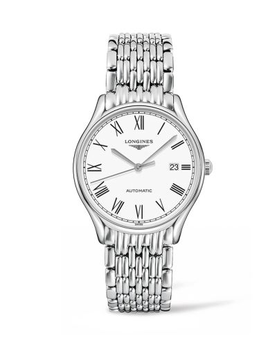 Longines Lyre 38.5 Automatic Stainless Steel / White - Roman / Bracelet L4.960.4.11.6