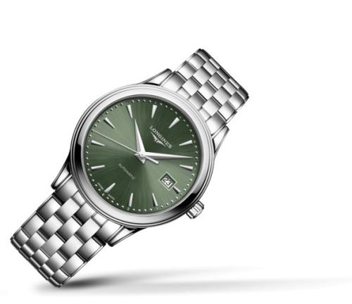 Longines Flagship 40 Stainless Steel / Green / Bracelet L4.984.4.02.6