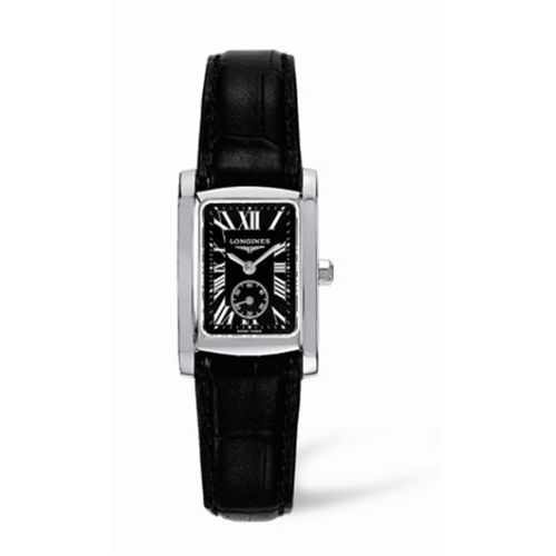 Longines DolceVita 20 Quartz Stainless Steel Black Roman L5.155.4.79.2