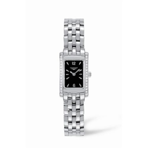 Longines DolceVita 16 Quartz Stainless Steel Diamond Black L5.158.0.76.6