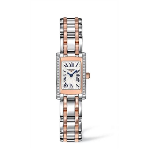 Longines DolceVita 16 Quartz Two Tone Pink Diamond L5.158.5.79.7