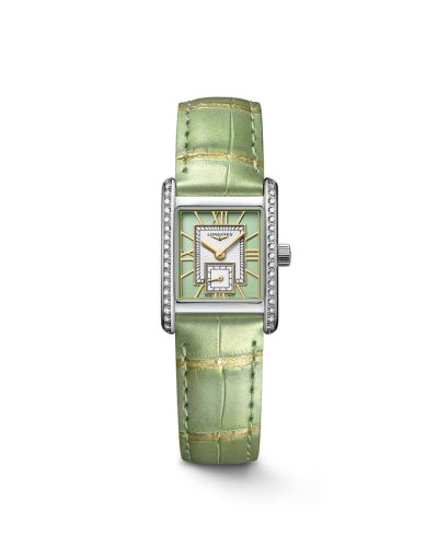 Longines Mini Dolce Vita 21.5 Quartz Stainless Steel - Diamond / Green L5.200.0.05.2