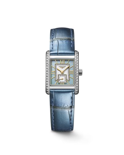 Longines Mini Dolce Vita 21.5 Quartz Stainless Steel - Diamond / Blue L5.200.0.95.2
