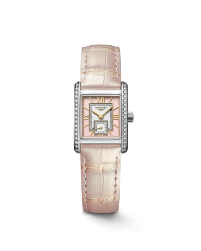 Longines Mini Dolce Vita 21.5 Quartz Stainless Steel - Diamond / Pink L5.200.0.99.2