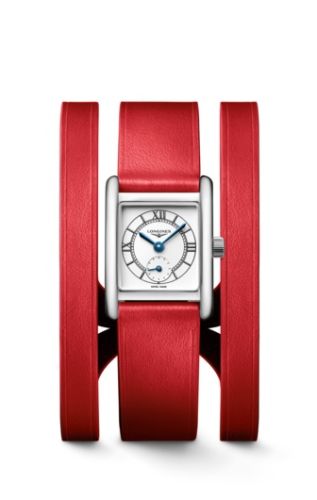 Longines Mini Dolce Vita 21.5 Quartz Stainless Steel / Silver / Triple Cuff Red L5.200.4.75.0