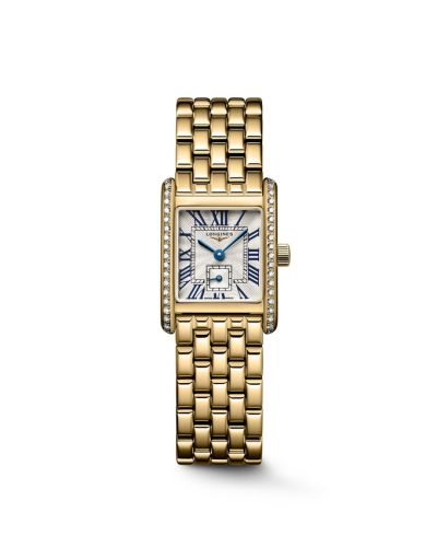 Longines Mini Dolcevita 21.5 Quartz Yellow Gold - Diamond / Silver / Bracelet L5.200.7.71.6
