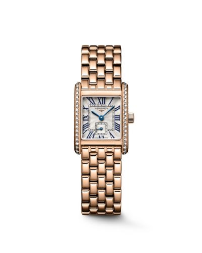 Longines Mini Dolcevita 21.5 Quartz Pink Gold - Diamond / Silver / Bracelet L5.200.9.71.6