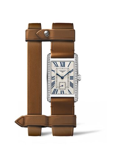 Longines DolceVita 20.8 Quartz Stainless Steel - Diamond / Silver - Roman / Yvy Leather L5.255.0.71.B