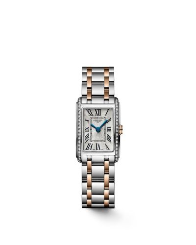 Longines DolceVita 17.4 Quartz Stainless Steel - Pink Gold - Diamond / Silver / Bracelet L5.258.5.79.7