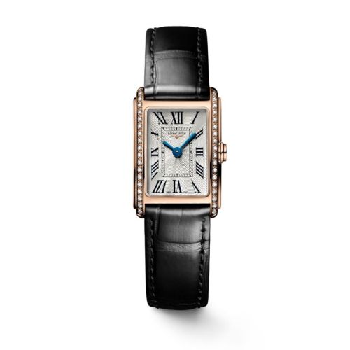 Longines DolceVita 17.7 Quartz Pink Gold - Diamond / Silver - Roman L5.258.9.71.0