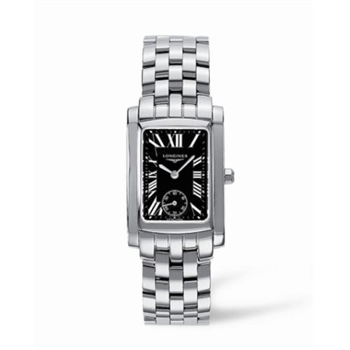 Longines DolceVita 22 Quartz Stainless Steel Black Roman L5.502.4.79.6