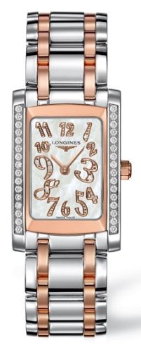Longines DolceVita 22 Quartz Two Tone Pink Diamond L5.502.5.99.7