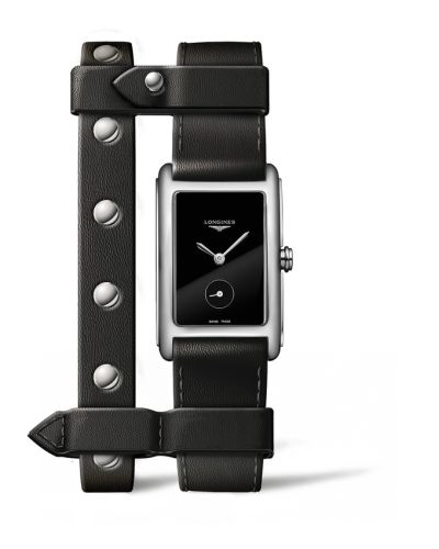Longines DolceVita 23 Quartz Stainless Steel / Black / Yvy Leather L5.512.4.59.2