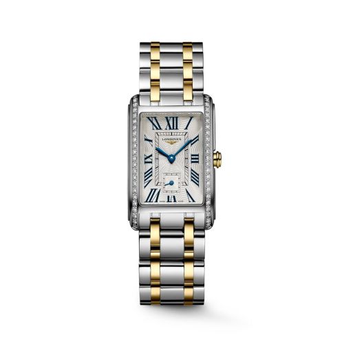 Longines DolceVita 23 Quartz Stainless Steel - Yellow Gold - Diamond / Silver - Roman / Bracelet L5.512.5.78.7