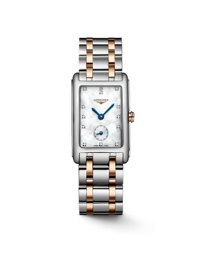 Longines DolceVita 23 Quartz Stainless Steel - Pink Gold / MOP - Diamond / Bracelet L5.512.5.87.7
