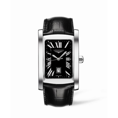 Longines DolceVita XL Stainless Steel Black Roman L5.686.4.79.3