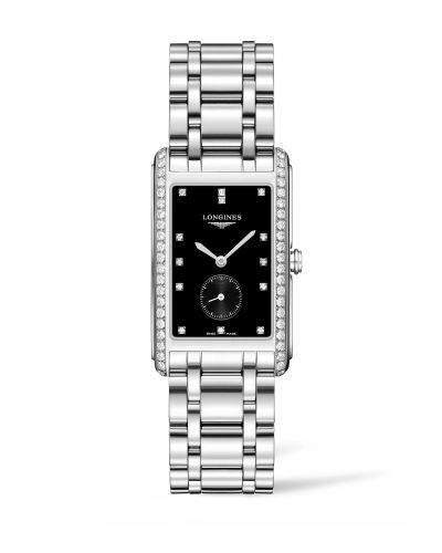 Longines DolceVita 25.8 Quartz Stainless Steel / Diamond / Black / Bracelet L5.755.0.57.6