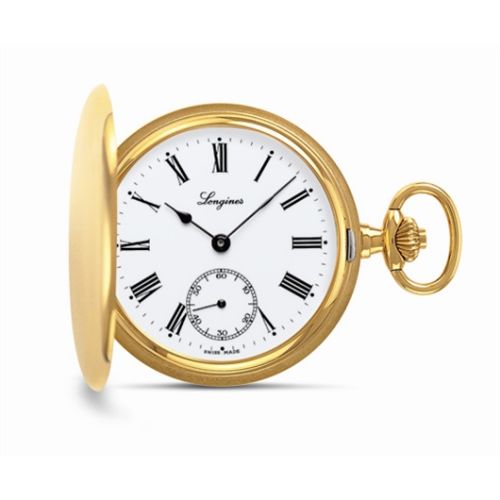 Longines Pocket Watch Gold-Plated / White - Roman L7.012.2.21.1