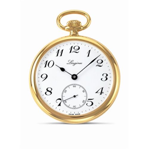 Longines Pocket Watch Gold-Plated / White - Arabic L7.014.2.13.1