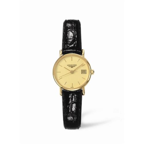 Longines Presence 23.5 Quartz Gold Yellow Stick L7.490.6.32.2