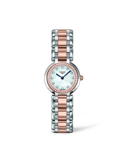 Longines PrimaLuna Quartz 23 Two Tone Pink Diamond MOP L8.109.5.89.6
