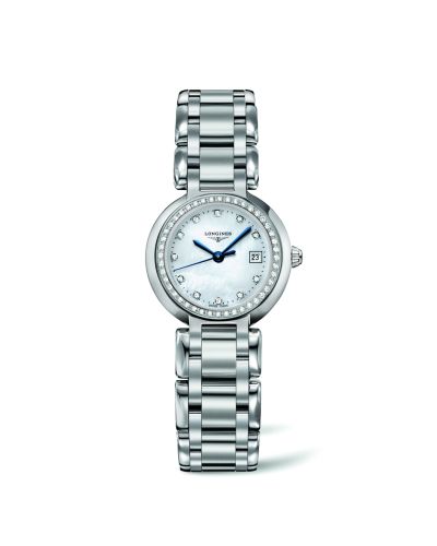 Longines PrimaLuna Quartz 26.5 Stainless Steel / Diamond / MOP / Bracelet L8.110.0.87.6