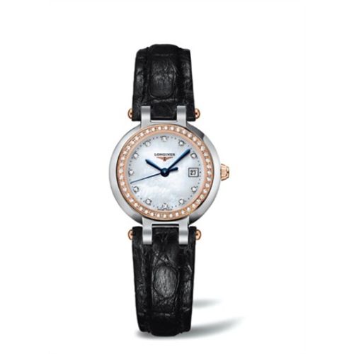 Longines PrimaLuna Quartz 26.5 Stainless Steel / Pink Gold / Diamond / MOP L8.110.5.89.2