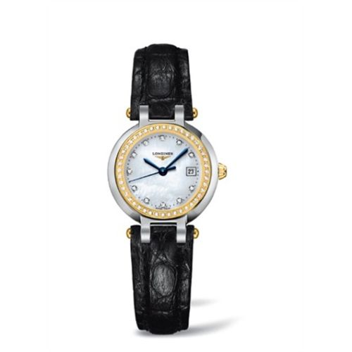Longines PrimaLuna Quartz 26.5 Stainless Steel / Yellow Gold / Diamond / MOP L8.110.5.97.2