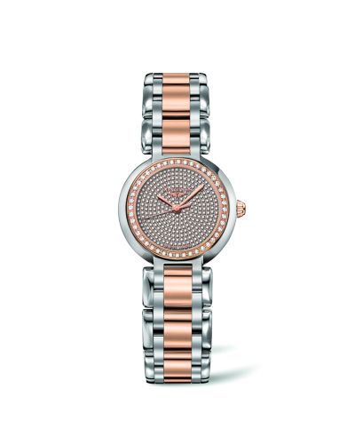 Longines PrimaLuna Quartz 26.5 Stainless Steel / Pink Gold / Diamondmaster L8.110.5.99.7