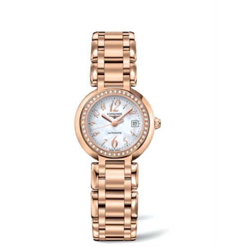 Longines PrimaLuna Automatic 26.5 Pink Gold Diamond Funky MOP L8.111.9.83.6