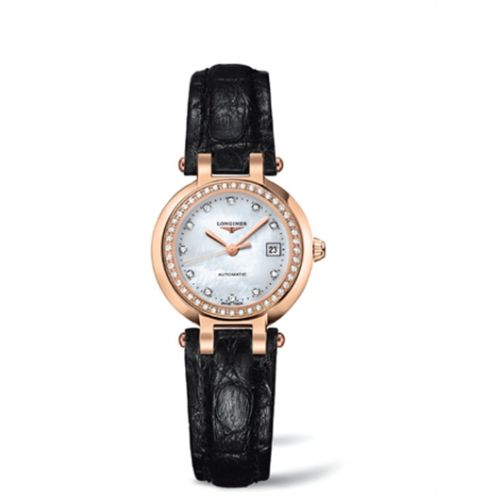 Longines PrimaLuna Automatic 26.5 Pink Gold Leather MOP L8.111.9.87.2