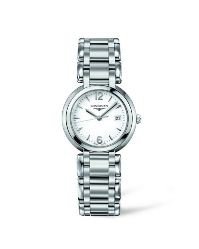 Longines PrimaLuna Quartz 30 Stainless Steel / White / Bracelet L8.112.4.16.6