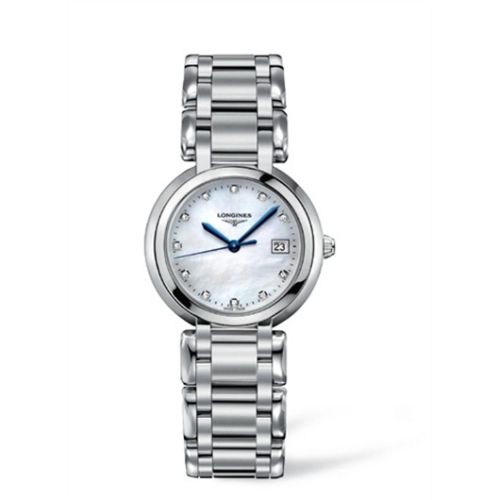 Longines PrimaLuna Quartz 30 Stainless Steel / MOP / Bracelet L8.112.4.87.6