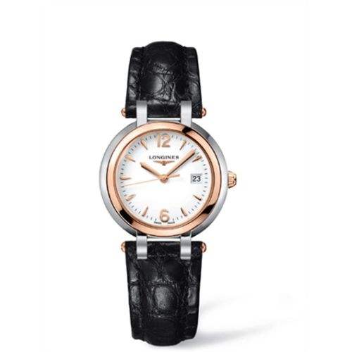 Longines PrimaLuna Quartz 30 Stainless Steel / Pink Gold / White L8.112.5.16.2