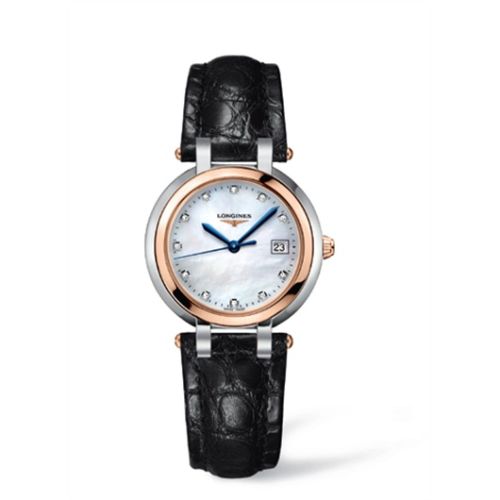 Longines PrimaLuna Quartz 30 Stainless Steel / Pink Gold / MOP L8.112.5.87.2