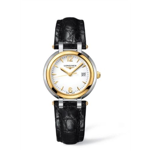 Longines PrimaLuna Quartz 30 Stainless Steel / Yellow Gold / White L8.112.5.90.2