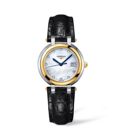 Longines PrimaLuna Quartz 30 Stainless Steel / Yellow Gold / MOP L8.112.5.93.2