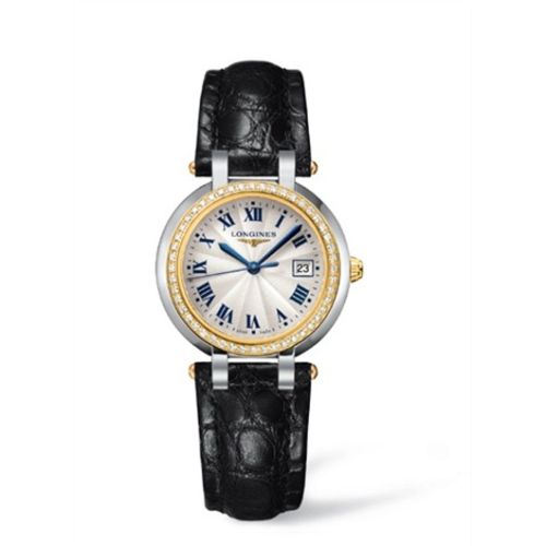 Longines PrimaLuna Quartz 30 Stainless Steel / Yellow Gold / Diamond / Silver - Roman L8.112.5.95.2