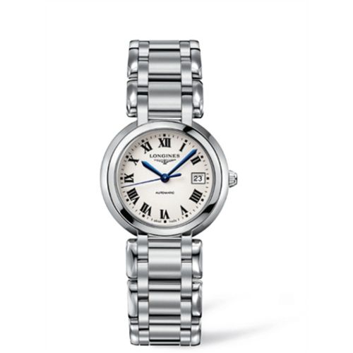 Longines PrimaLuna Automatic 30 Stainless Steel / Silver - Roman / Bracelet L8.113.4.71.6