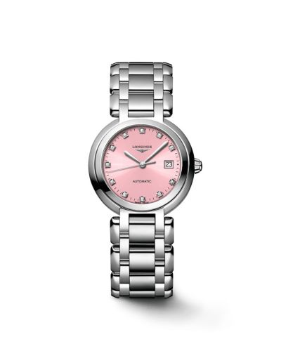 Longines PrimaLuna Automatic 30 Stainless Steel / Pink / Bracelet L8.113.4.99.6