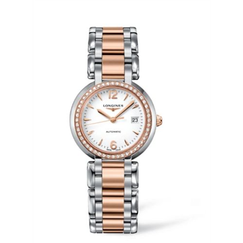 Longines PrimaLuna Automatic 30 Two Tone Pink Diamond Arabic L8.113.5.19.6