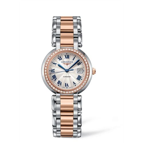 Longines PrimaLuna Automatic 30 Two Tone Pink Diamond L8.113.5.79.6